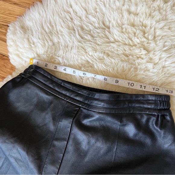 COS Black Leather Straight Leg Pants Size 6 - Picture 10 of 15